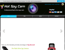 Tablet Screenshot of hotspycam.com